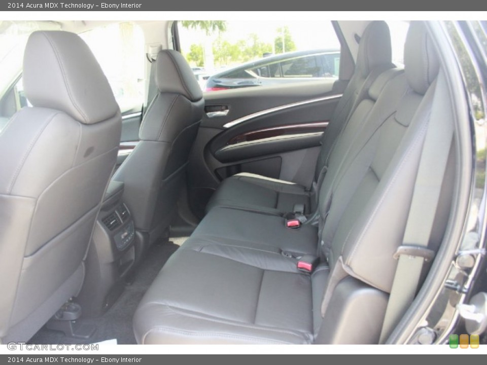Ebony Interior Rear Seat for the 2014 Acura MDX Technology #82456184
