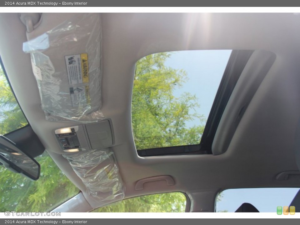 Ebony Interior Sunroof for the 2014 Acura MDX Technology #82456346