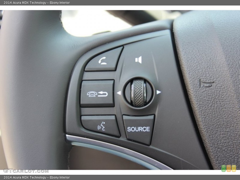 Ebony Interior Controls for the 2014 Acura MDX Technology #82456508