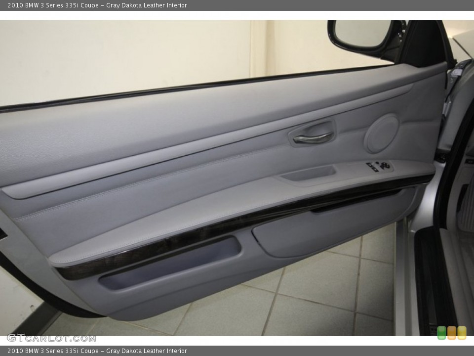 Gray Dakota Leather Interior Door Panel for the 2010 BMW 3 Series 335i Coupe #82457480