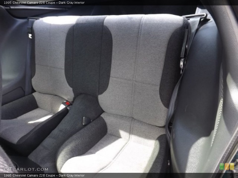 Dark Gray Interior Rear Seat for the 1995 Chevrolet Camaro Z28 Coupe #82457492