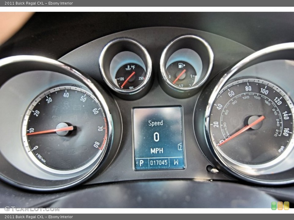 Ebony Interior Gauges for the 2011 Buick Regal CXL #82457870
