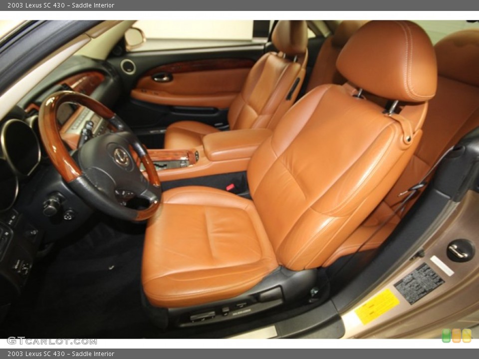 Saddle Interior Front Seat for the 2003 Lexus SC 430 #82458246