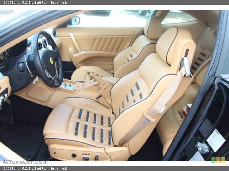 Beige Interior Front Seat for the 2008 Ferrari 612 Scaglietti F1A #82458506