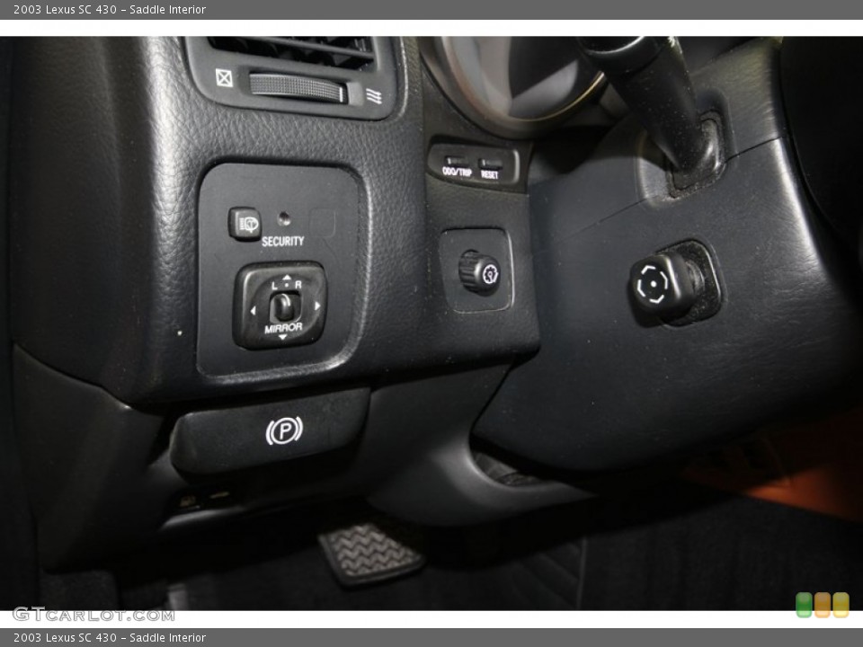 Saddle Interior Controls for the 2003 Lexus SC 430 #82458602
