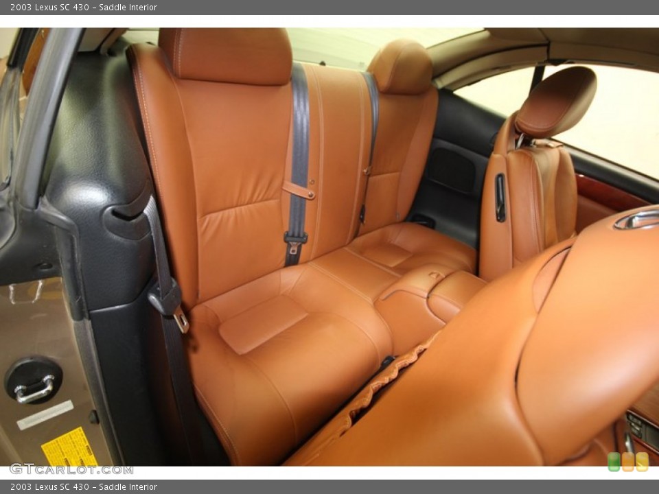 Saddle Interior Rear Seat for the 2003 Lexus SC 430 #82458683