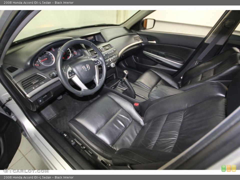 Black Interior Prime Interior for the 2008 Honda Accord EX-L Sedan #82459184