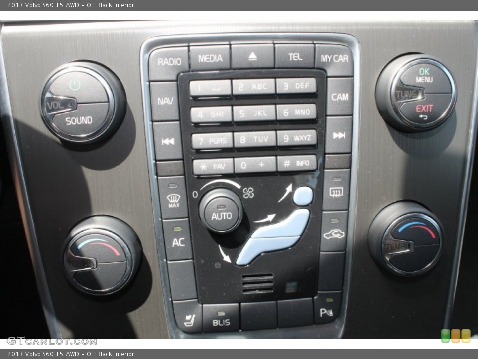 Off Black Interior Controls for the 2013 Volvo S60 T5 AWD #82462449