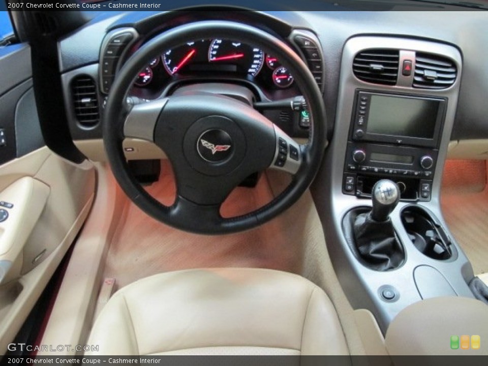 Cashmere Interior Dashboard for the 2007 Chevrolet Corvette Coupe #82466789
