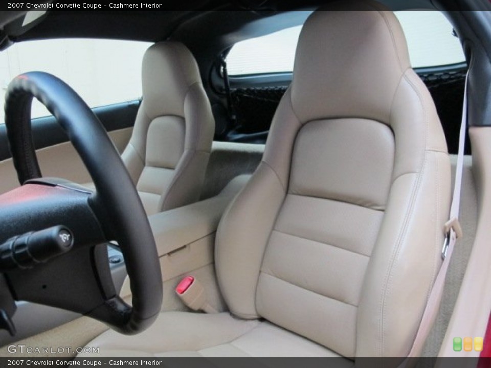 Cashmere Interior Front Seat for the 2007 Chevrolet Corvette Coupe #82466834