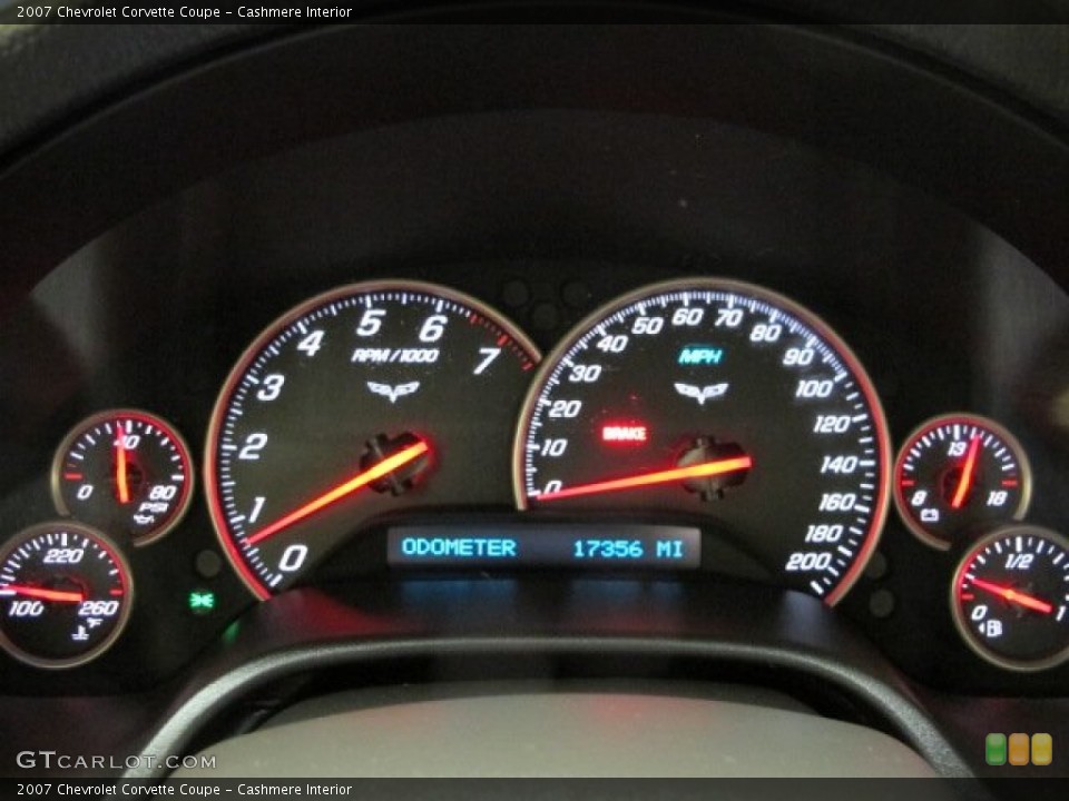 Cashmere Interior Gauges for the 2007 Chevrolet Corvette Coupe #82466868