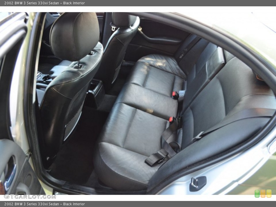 Black Interior Rear Seat for the 2002 BMW 3 Series 330xi Sedan #82470010