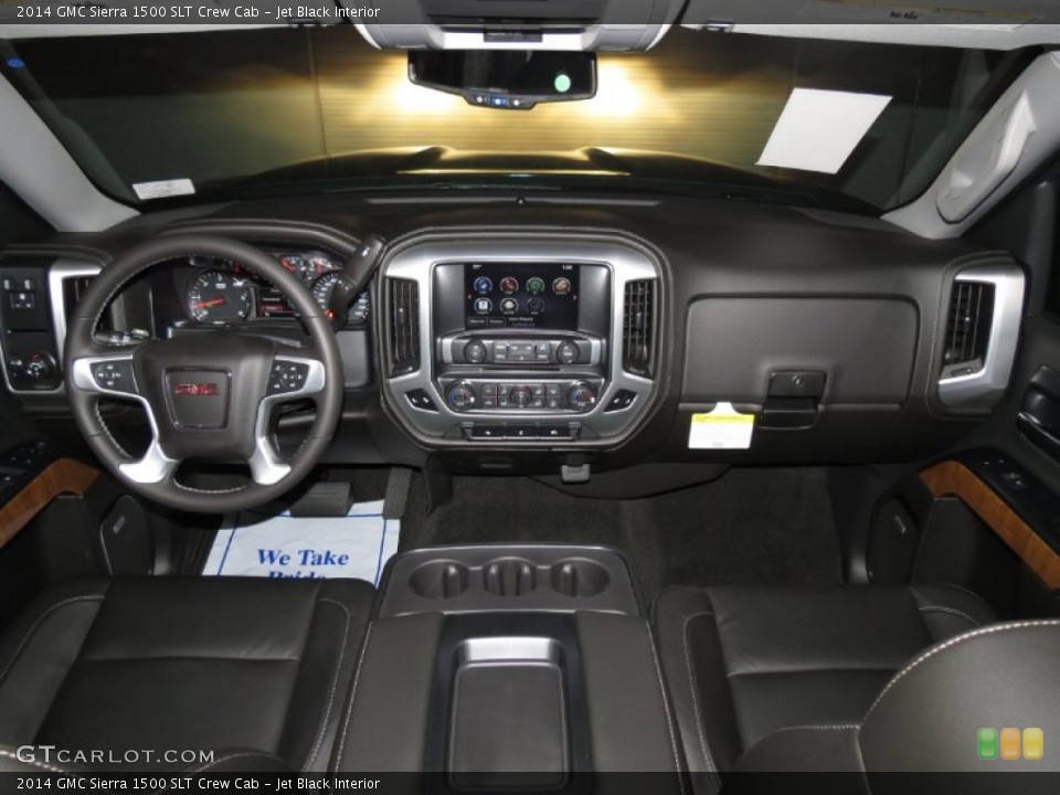 Jet Black Interior Dashboard for the 2014 GMC Sierra 1500 SLT Crew Cab #82470343