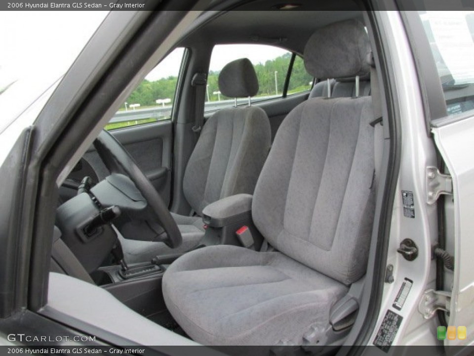 Gray Interior Front Seat for the 2006 Hyundai Elantra GLS Sedan #82472284