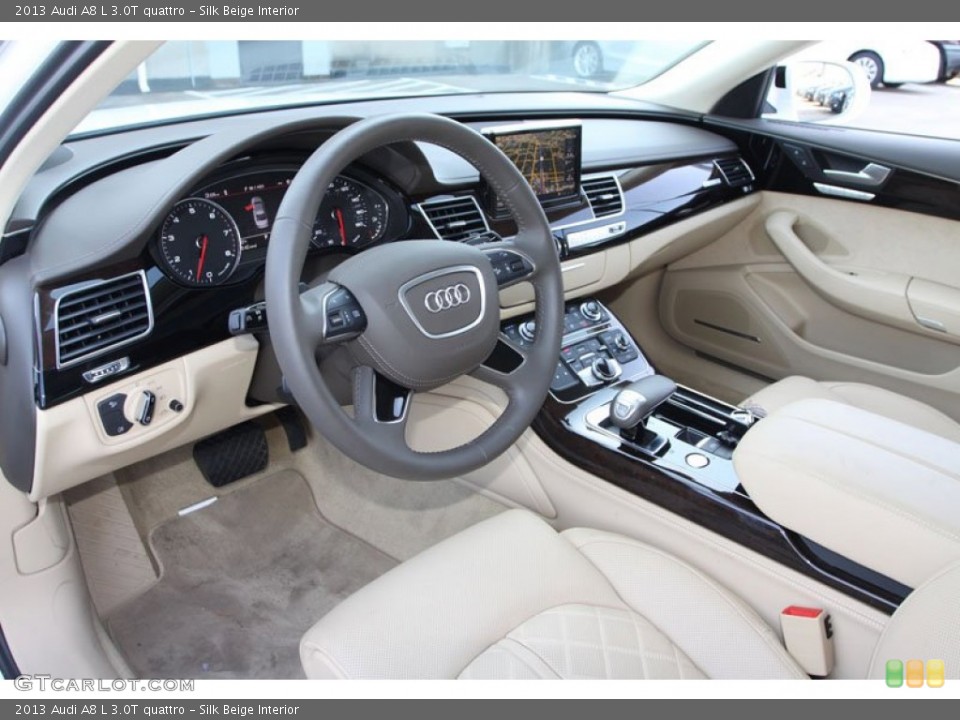 Silk Beige 2013 Audi A8 Interiors