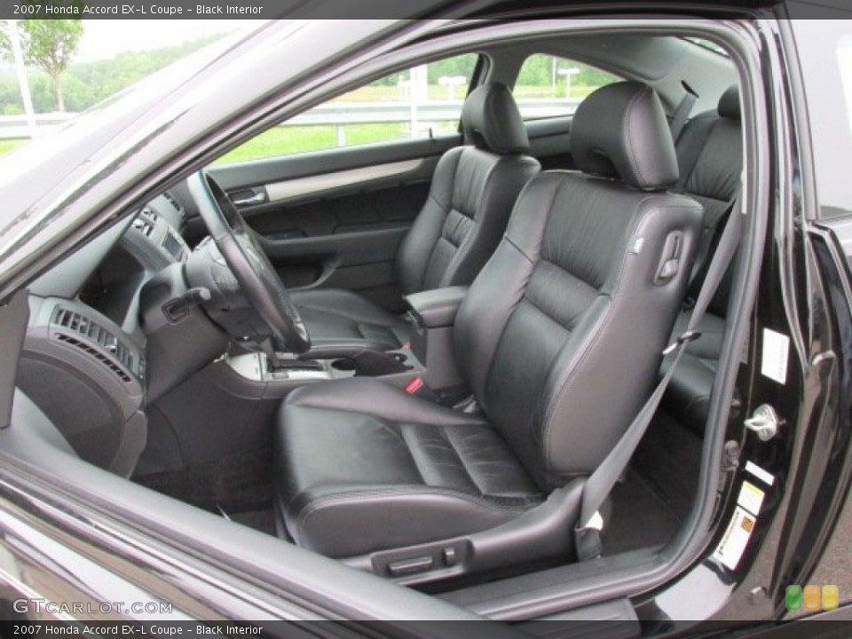 Black Interior Front Seat for the 2007 Honda Accord EX-L Coupe #82472953