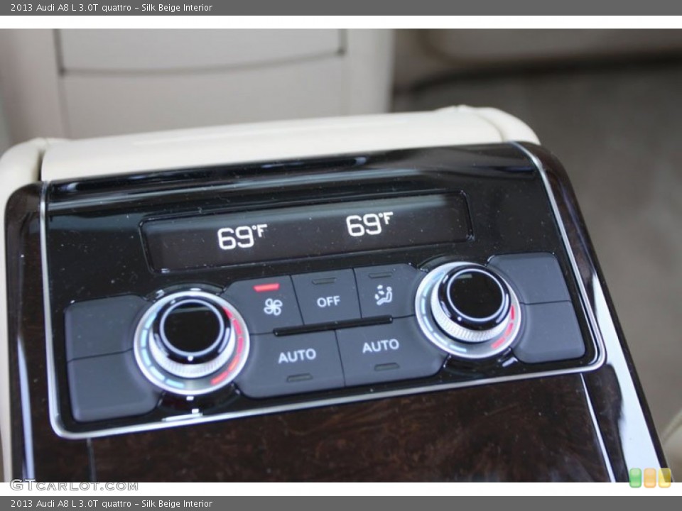Silk Beige Interior Controls for the 2013 Audi A8 L 3.0T quattro #82473008