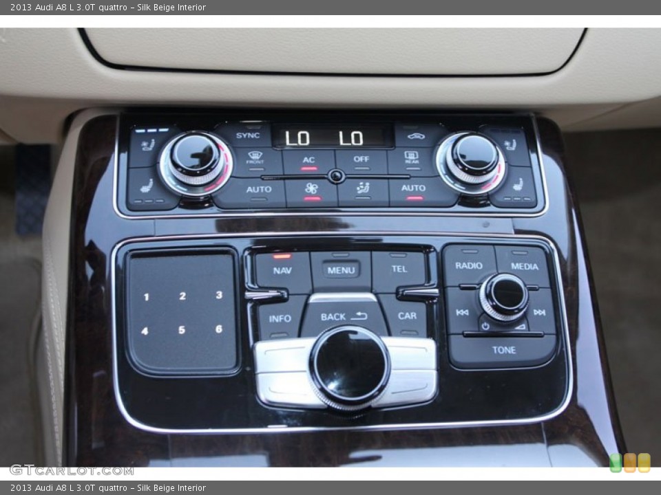 Silk Beige Interior Controls for the 2013 Audi A8 L 3.0T quattro #82473067