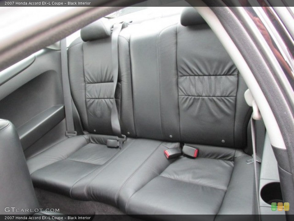 Black Interior Rear Seat for the 2007 Honda Accord EX-L Coupe #82473072