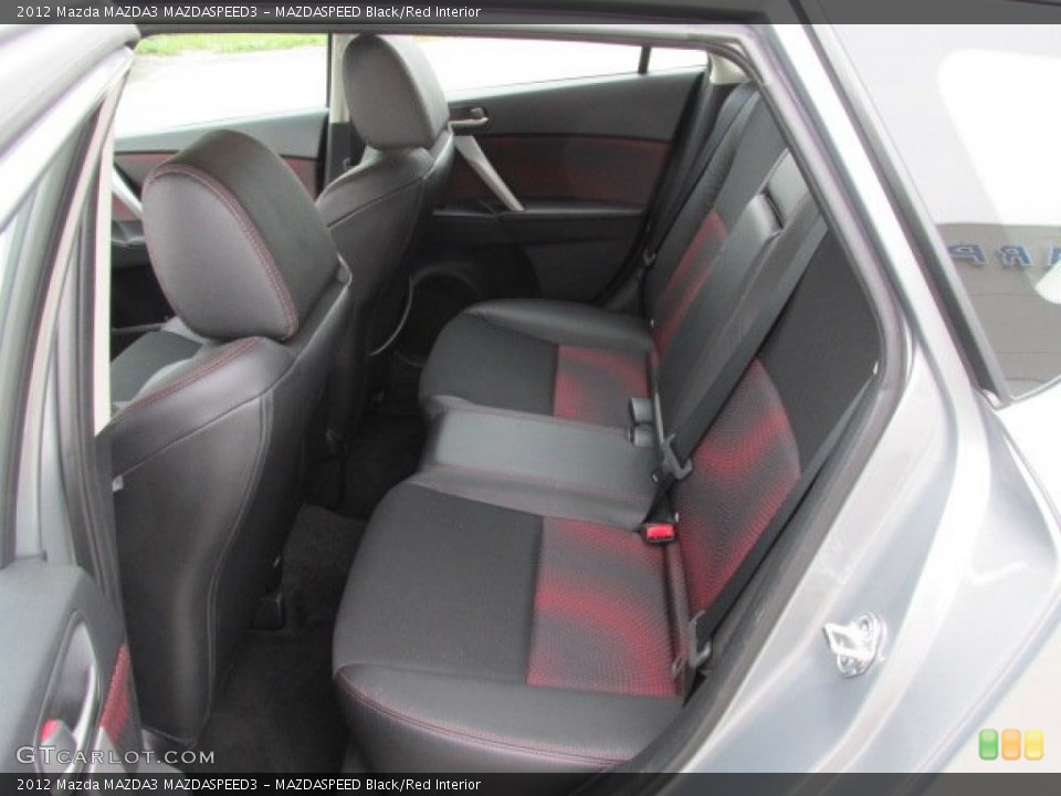 MAZDASPEED Black/Red Interior Rear Seat for the 2012 Mazda MAZDA3 MAZDASPEED3 #82474232