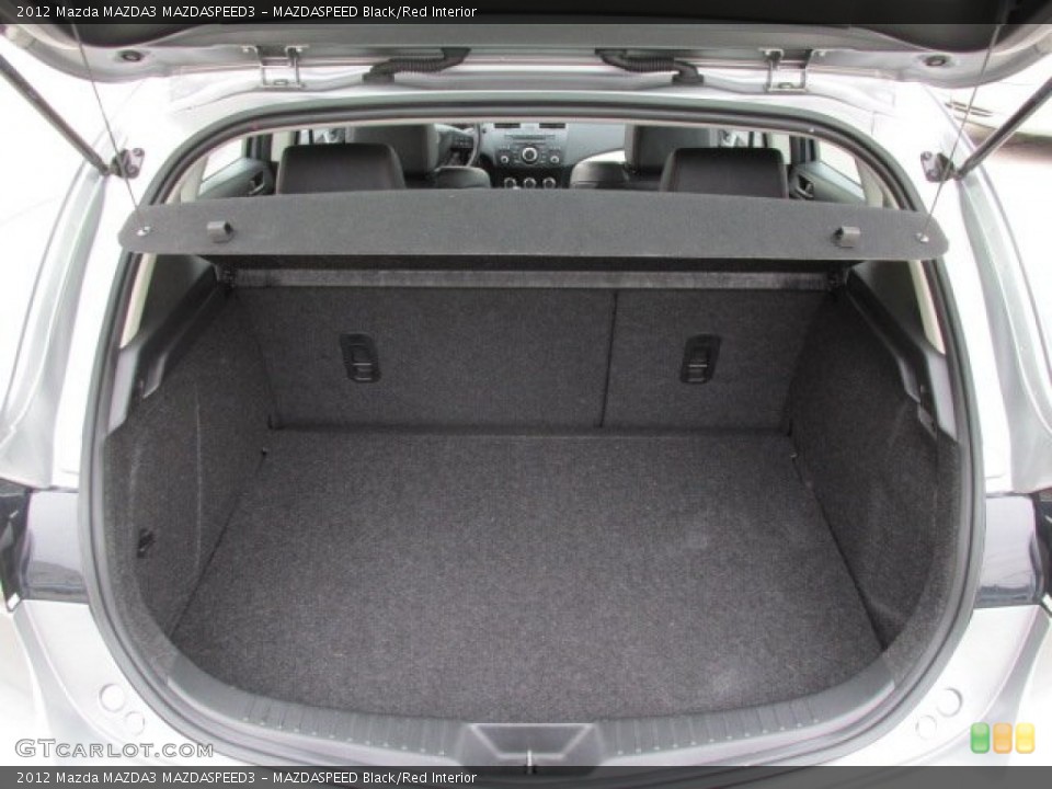 MAZDASPEED Black/Red Interior Trunk for the 2012 Mazda MAZDA3 MAZDASPEED3 #82474250