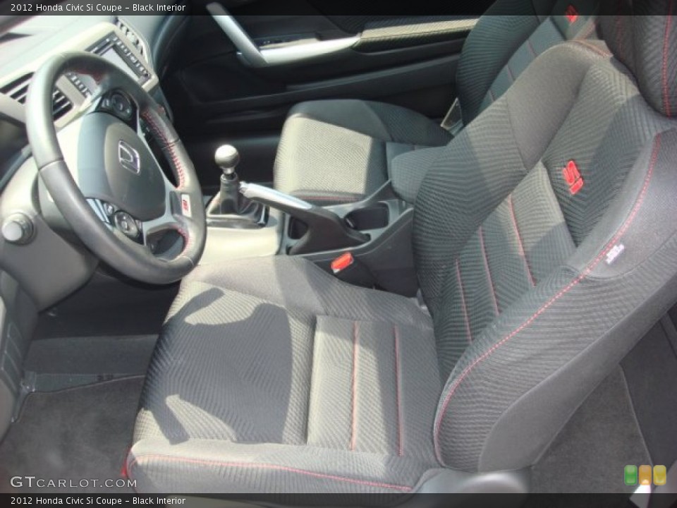 Black Interior Front Seat for the 2012 Honda Civic Si Coupe #82476296