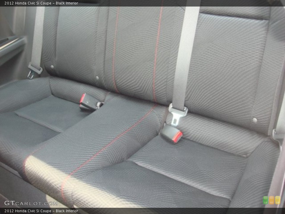 Black Interior Rear Seat for the 2012 Honda Civic Si Coupe #82476317