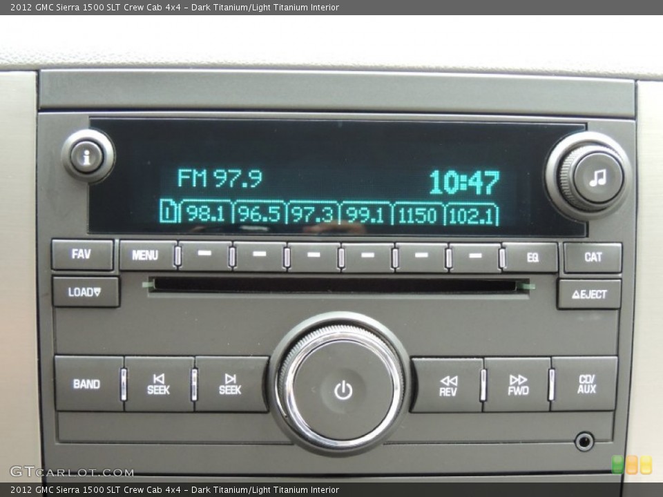 Dark Titanium/Light Titanium Interior Audio System for the 2012 GMC Sierra 1500 SLT Crew Cab 4x4 #82477832