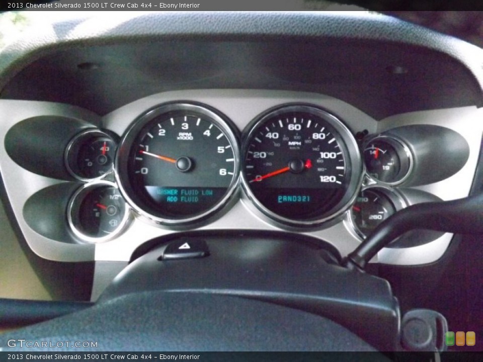 Ebony Interior Gauges for the 2013 Chevrolet Silverado 1500 LT Crew Cab 4x4 #82477899