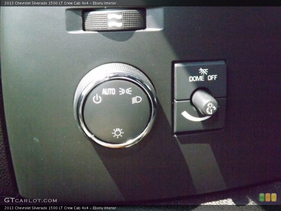 Ebony Interior Controls for the 2013 Chevrolet Silverado 1500 LT Crew Cab 4x4 #82477928