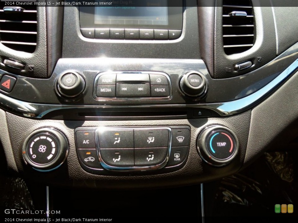 Jet Black/Dark Titanium Interior Controls for the 2014 Chevrolet Impala LS #82478372