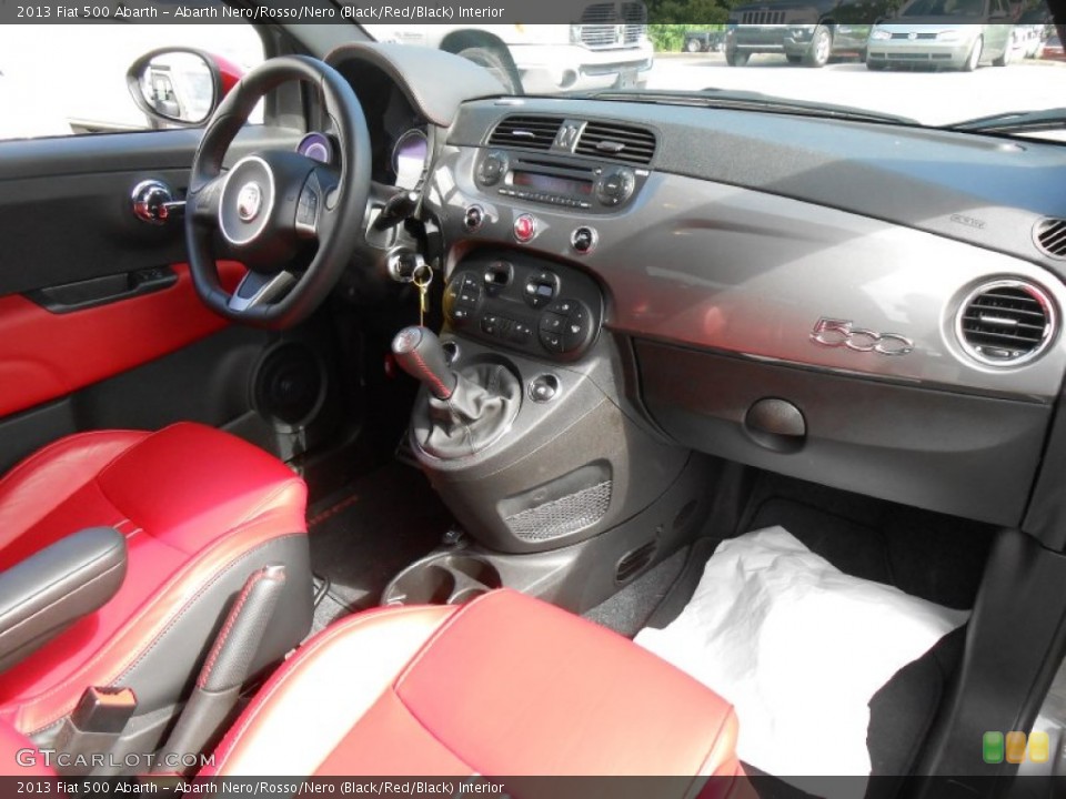Abarth Nero/Rosso/Nero (Black/Red/Black) Interior Dashboard for the 2013 Fiat 500 Abarth #82480691