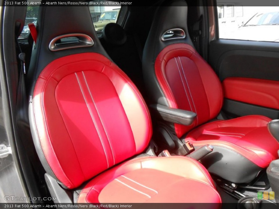 Abarth Nero/Rosso/Nero (Black/Red/Black) Interior Front Seat for the 2013 Fiat 500 Abarth #82480718