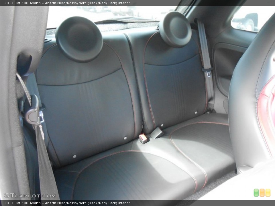 Abarth Nero/Rosso/Nero (Black/Red/Black) Interior Rear Seat for the 2013 Fiat 500 Abarth #82480739