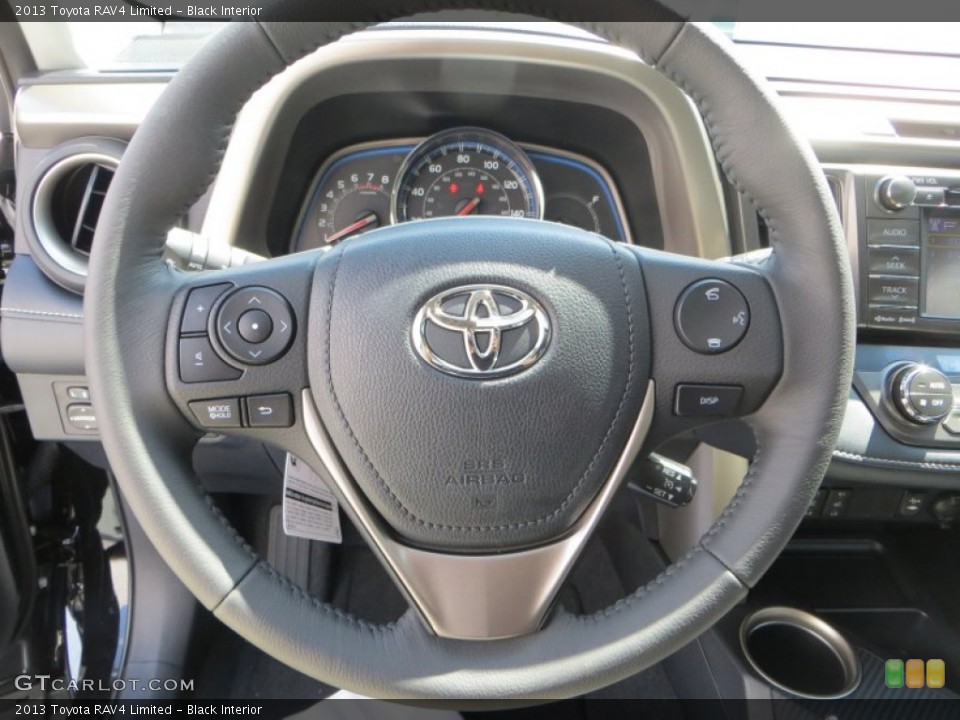 Black Interior Steering Wheel for the 2013 Toyota RAV4 Limited #82480769