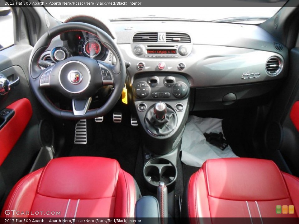 Abarth Nero/Rosso/Nero (Black/Red/Black) Interior Dashboard for the 2013 Fiat 500 Abarth #82480773