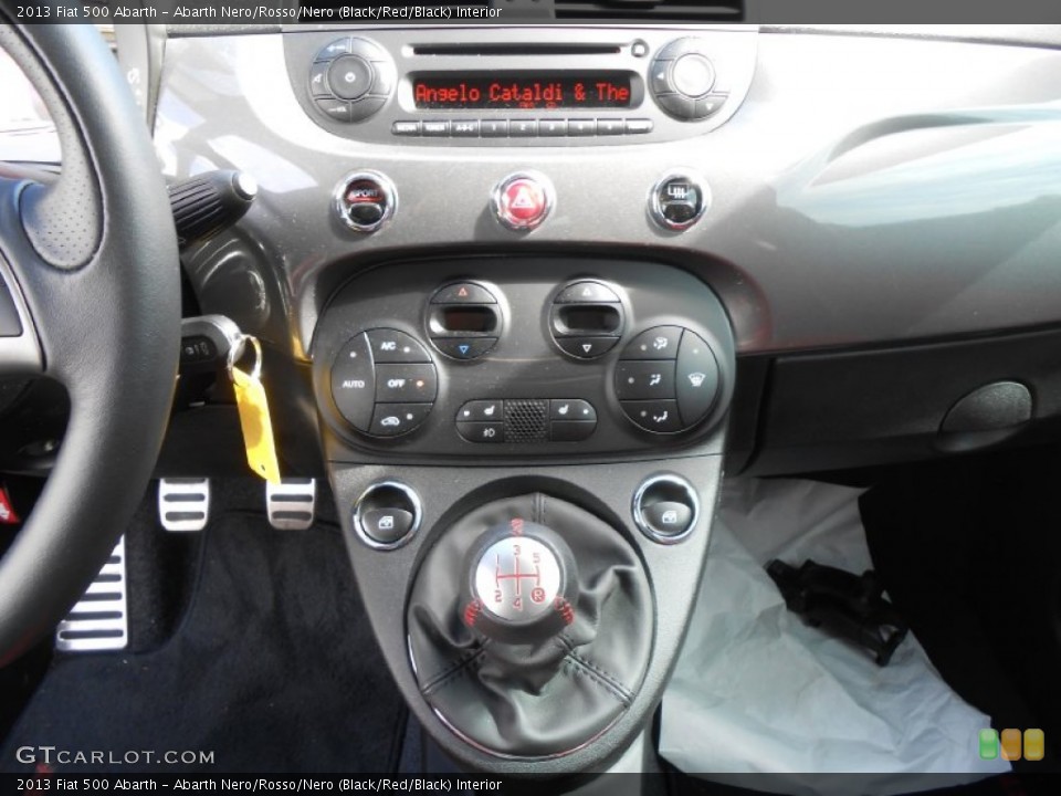 Abarth Nero/Rosso/Nero (Black/Red/Black) Interior Controls for the 2013 Fiat 500 Abarth #82480906