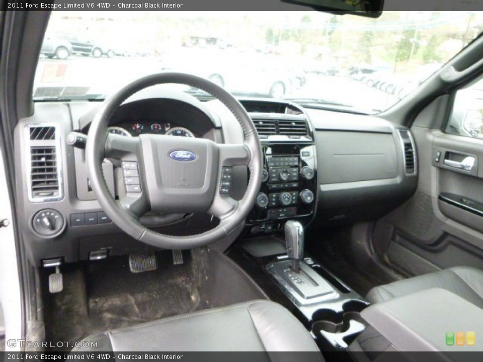 Charcoal Black Interior Prime Interior for the 2011 Ford Escape Limited V6 4WD #82482773