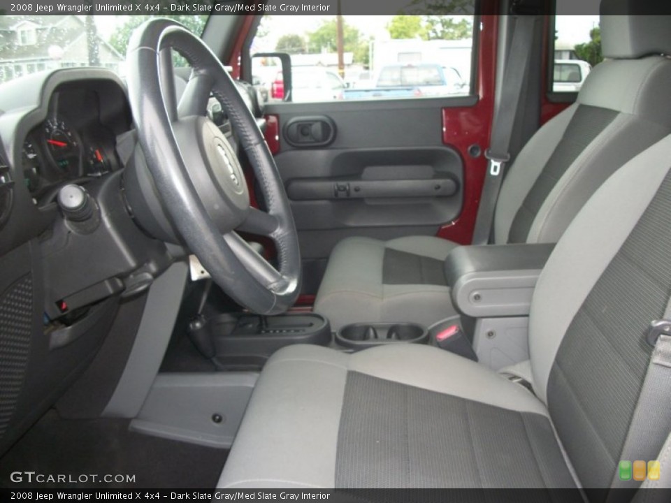 Dark Slate Gray/Med Slate Gray Interior Photo for the 2008 Jeep Wrangler Unlimited X 4x4 #82483013