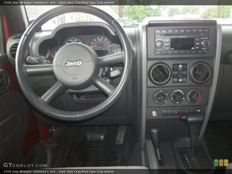 Dark Slate Gray/Med Slate Gray Interior Dashboard for the 2008 Jeep Wrangler Unlimited X 4x4 #82483037