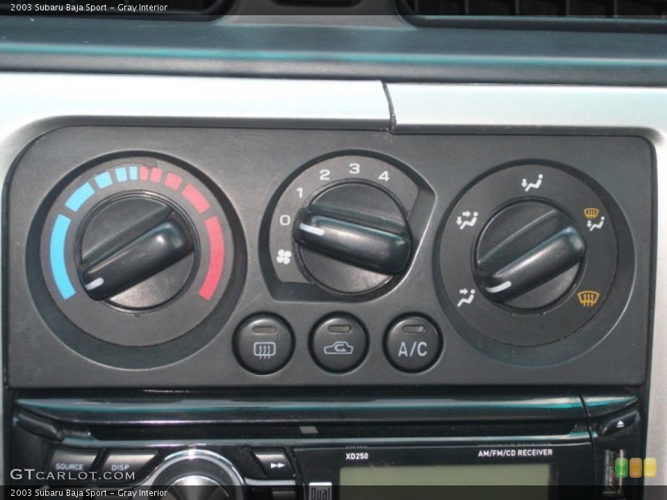 Gray Interior Controls for the 2003 Subaru Baja Sport #82483582