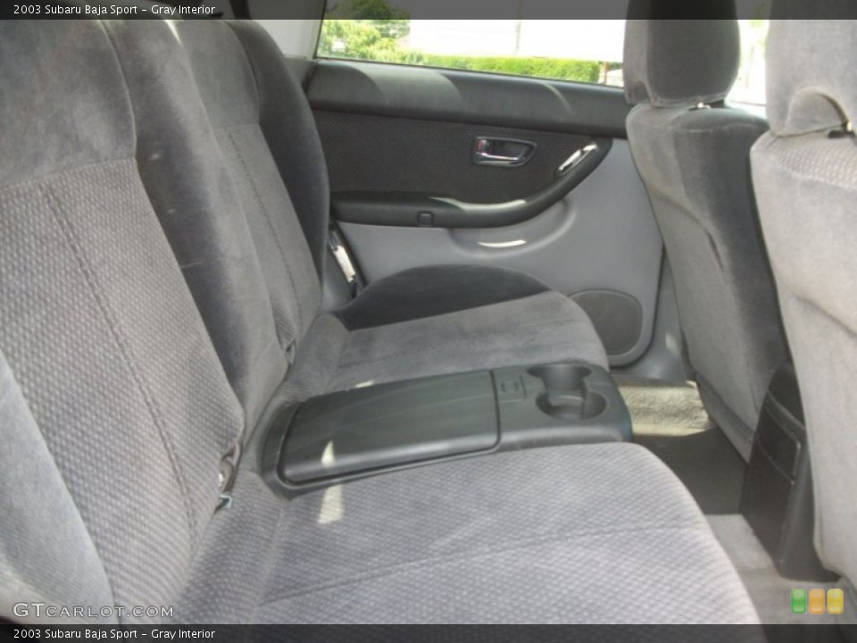 Gray Interior Rear Seat for the 2003 Subaru Baja Sport #82483802