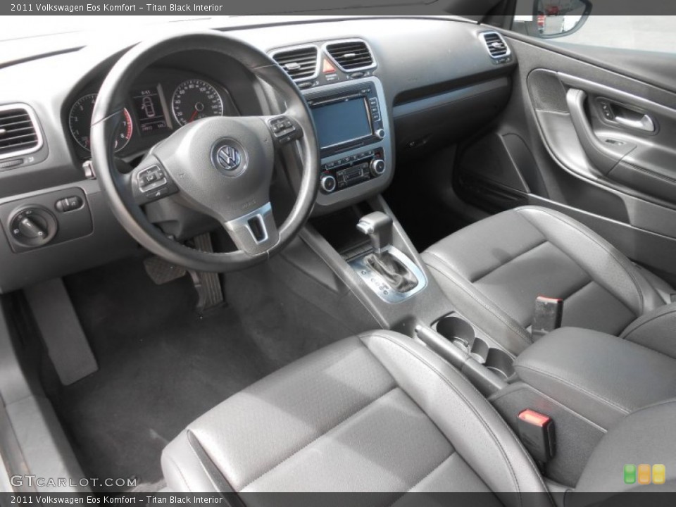Titan Black Interior Prime Interior for the 2011 Volkswagen Eos Komfort #82484303