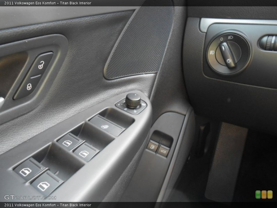 Titan Black Interior Controls for the 2011 Volkswagen Eos Komfort #82484476
