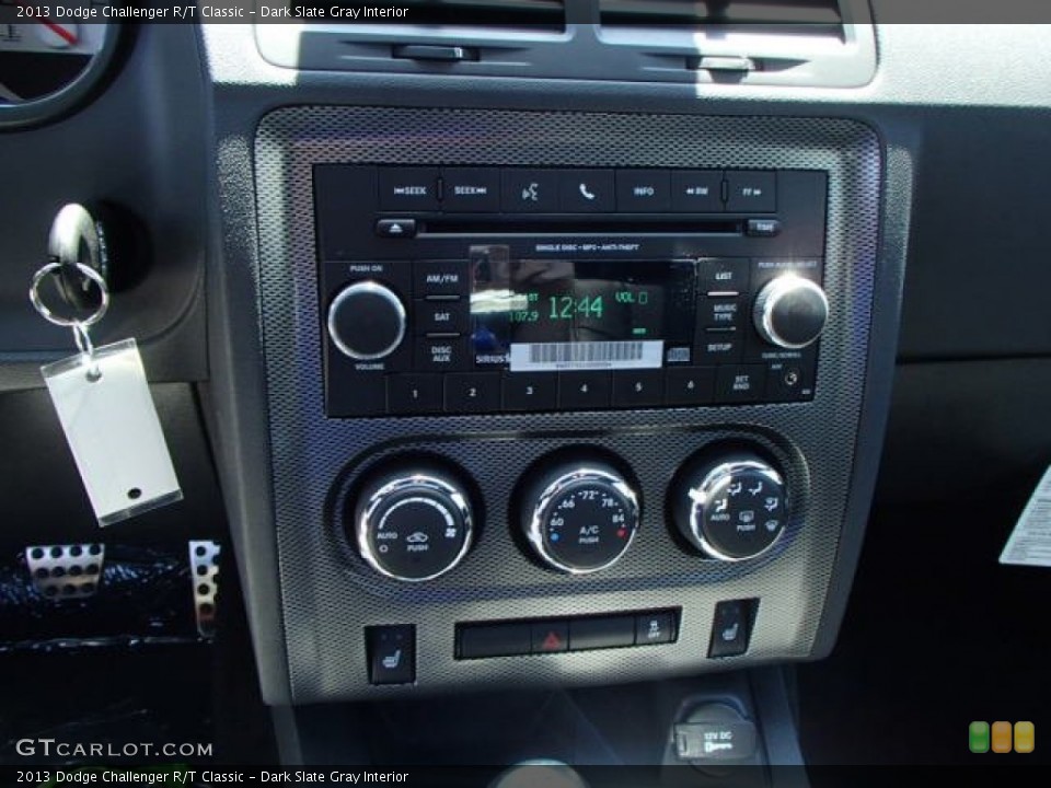 Dark Slate Gray Interior Controls for the 2013 Dodge Challenger R/T Classic #82486512