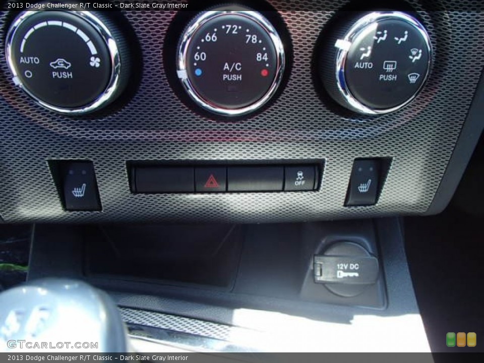 Dark Slate Gray Interior Controls for the 2013 Dodge Challenger R/T Classic #82486589