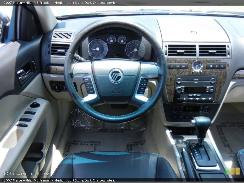 Medium Light Stone/Dark Charcoal Interior Dashboard for the 2007 Mercury Milan V6 Premier #82487591