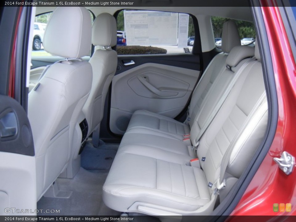 Medium Light Stone Interior Rear Seat for the 2014 Ford Escape Titanium 1.6L EcoBoost #82488316