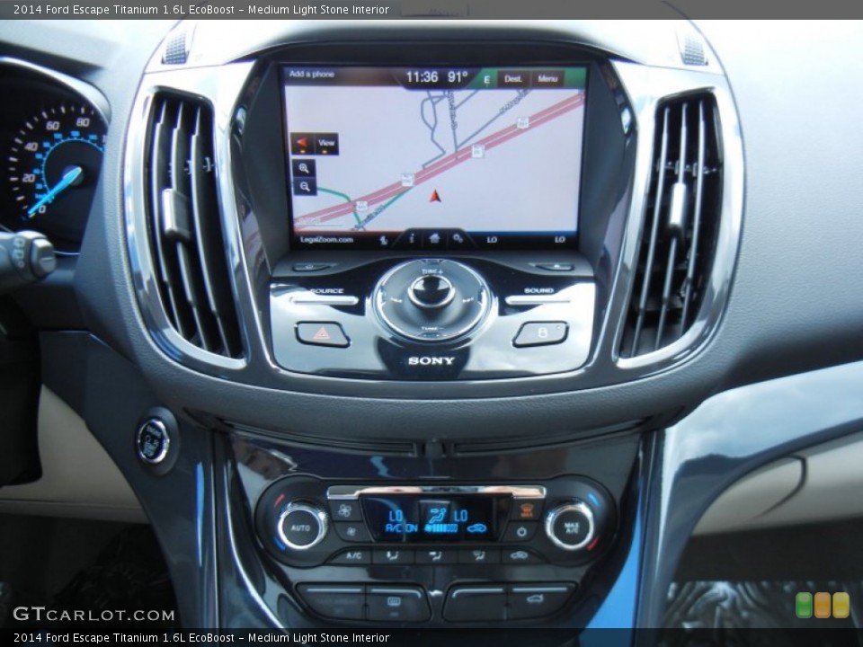 Medium Light Stone Interior Navigation for the 2014 Ford Escape Titanium 1.6L EcoBoost #82488386