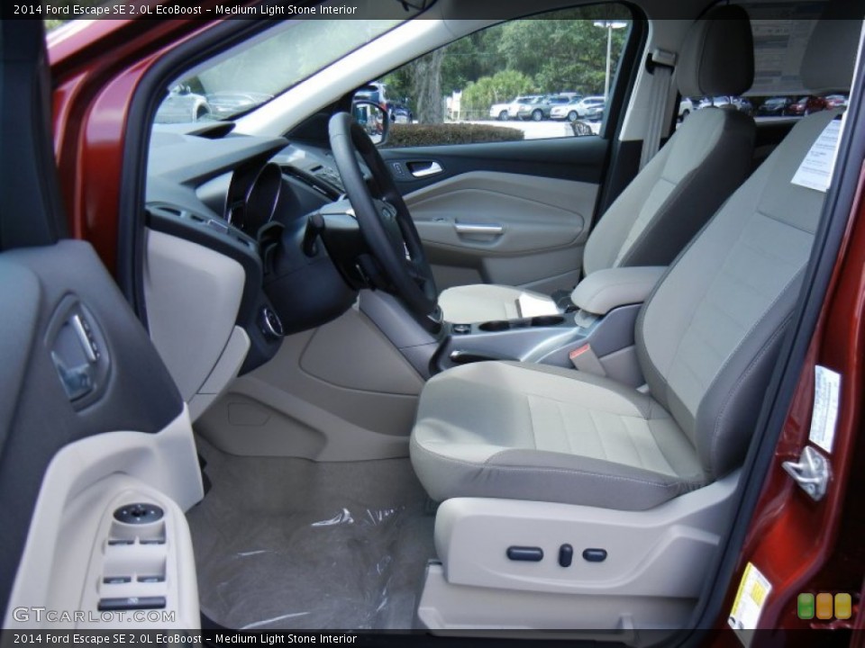 Medium Light Stone Interior Front Seat for the 2014 Ford Escape SE 2.0L EcoBoost #82488581